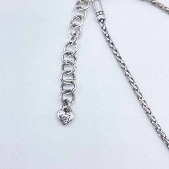 Brighton Eve’s Delight Heart Rhinestones Pendant Necklace 16 -18" - Picture 6 of 8